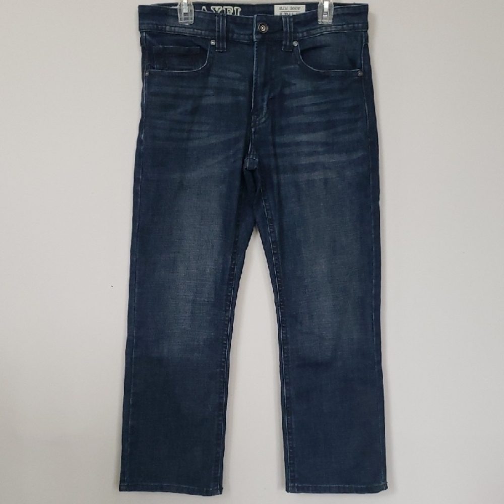 TK AXEL Denim Men's 32x30 Dark Blue Slim Boot Jeans